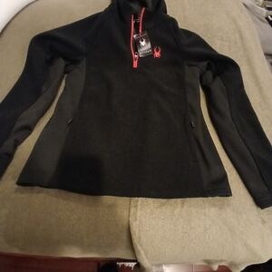 Spyder Black and Red Pullover Jacket